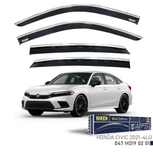 Niken Honda Uyumlu Civic 2021- Sedan Kromlu Cam Rüzgarlığı 4Lü ParçaDRS Tuning kalitesiyle tanışın! Özel olarak Honda  model araçlar için üretilen bu ürün, otom