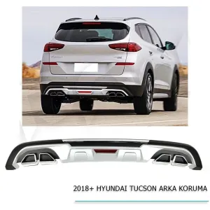 Hyundai Tucson Uyumlu Arka Koruma Difüzör 2018+ ParçaDRS Tuning kalitesiyle tanışın! Özel olarak Hyundai  model araçlar için üretilen bu ürün, otomobilinizin ha