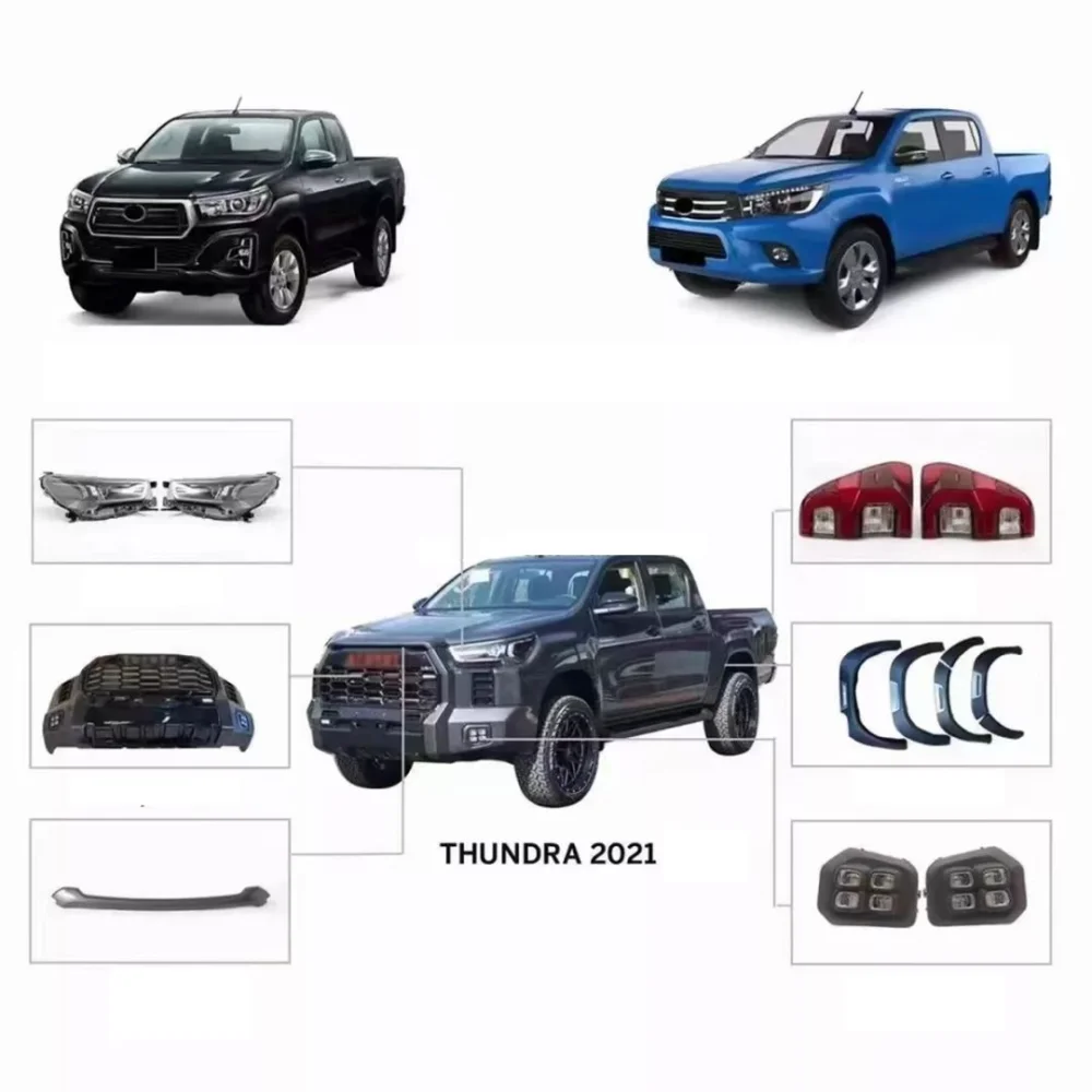 Drs Tuning Hilux 2016-2019 Uyumlu İçin Tundra Body Kit (Far-Stop-Sis Dahil) Parça