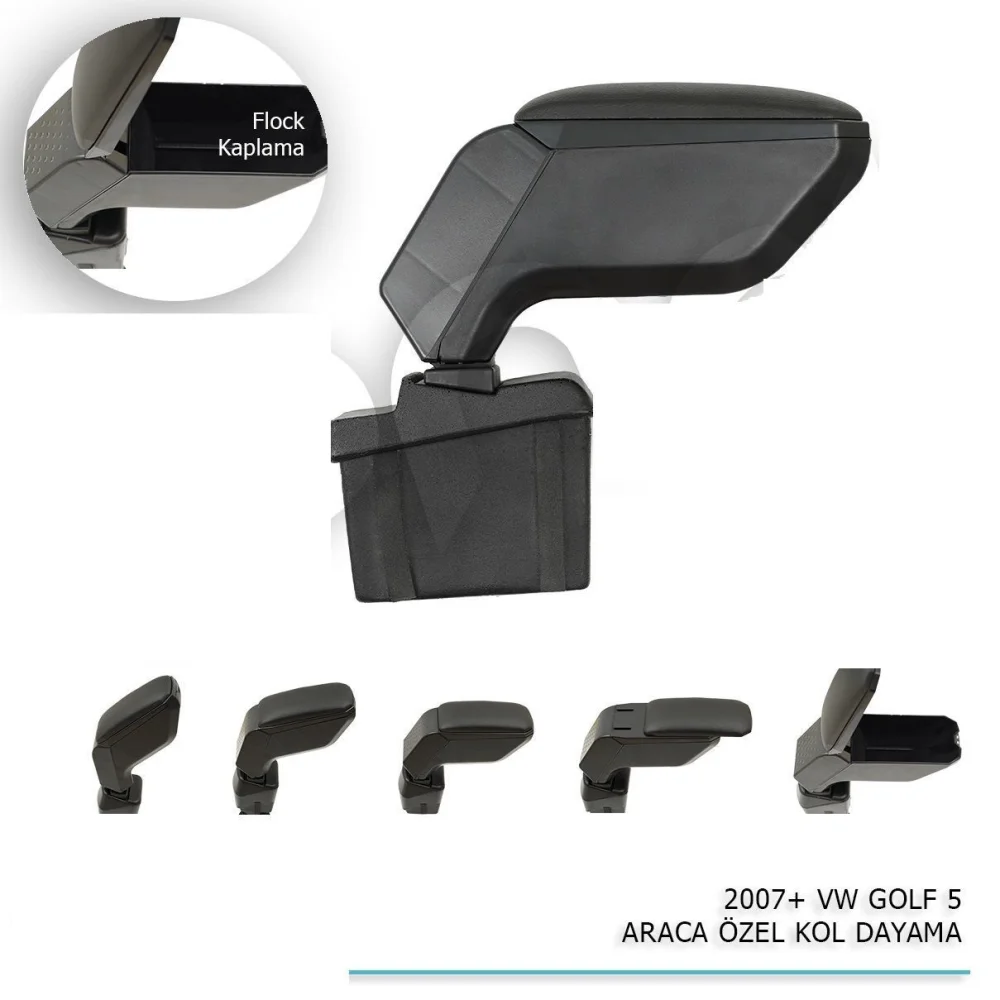 Drs Tuning Golf Uyumlu 5 Araca Özel Kol Dayama Siyah 2004-2007 Parça