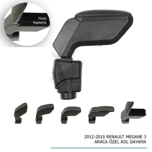 Renault Megane Uyumlu 3 Araca Özel Kol Dayama Siyah 2012-2015 ParçaDRS Tuning kalitesiyle tanışın! Özel olarak Renault  model araçlar için üretilen bu ürün, oto