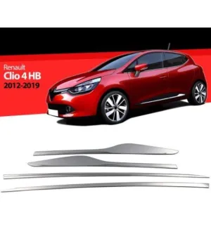 Renault Clio Uyumlu 4 Yan Kapı Çıtası 2012-2018 Paslanmaz Çelik ParçaDRS Tuning kalitesiyle tanışın! Özel olarak Renault  model araçlar için üretilen bu ürün, o