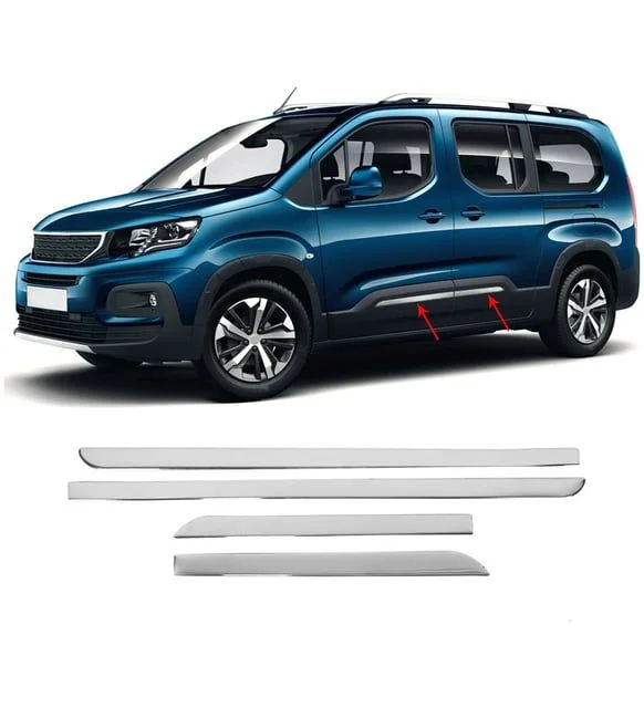 Drs Tuning Peugeot Rifter Uyumlu Yan Kapı Çıtası -2019 Paslanmaz Çelik Parça