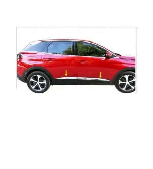 Drs Tuning Peugeot 3008 Uyumlu Yan Kapı Çıtası -2016 Paslanmaz Çelik Parça thumb 2