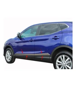 Nissan Qashqai Uyumlu Yan Kapı Çıtası -2014 Paslanmaz Çelik Parça - Görsel 2
