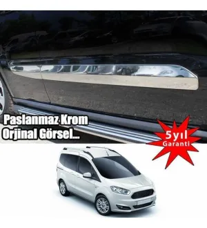 Ford Courier Uyumlu Yan Kapı Çıtası -2014 Paslanmaz Çelik ParçaDRS Tuning kalitesiyle tanışın! Özel olarak Ford  model araçlar için üretilen bu ürün, otomobilin