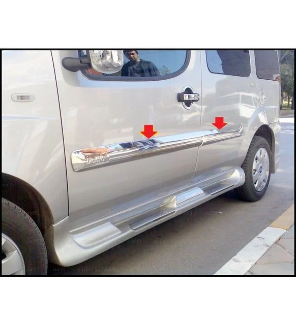 Fiat Doblo Uyumlu Yan Kapı Çıtası 2006-2010 Paslanmaz Çelik Parça