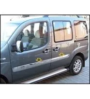 Fiat Doblo Uyumlu Yan Kapı Çıtası 2006-2010 Paslanmaz Çelik Parça - Görsel 2