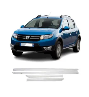 Dacia Stepway Uyumlu Yan Kapı Çıtası 2012-2020 Paslanmaz Çelik Parça thumb 1