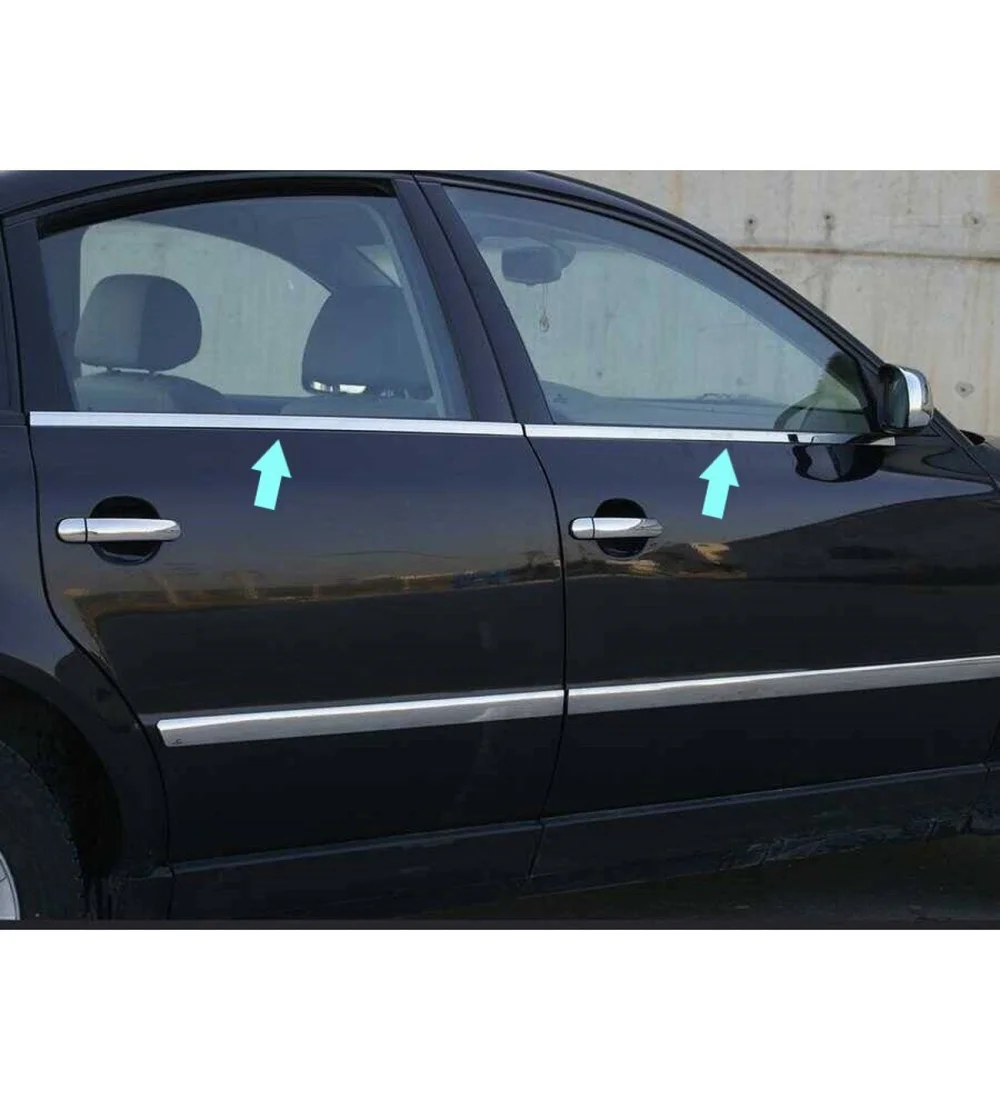 Drs Tuning Passat Uyumlu B3 Cam Çıtası 1998-2005 4 Parça Paslanmaz Çelik Parça