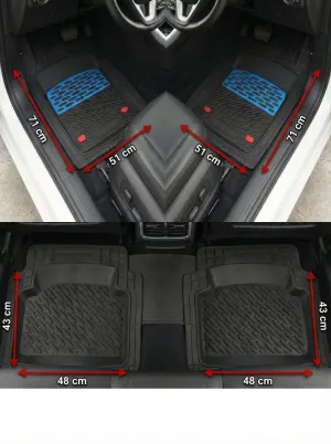 Drs Tuning Uyumlu Caddy Havuzlu Universal Paspas Krom Karbon Parça - Görsel 2