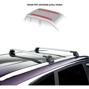 Turtle Chery Uyumlu Tiggo 8 Suv -18 Turtle Air2 Ara Atkı Gri - Görsel 5