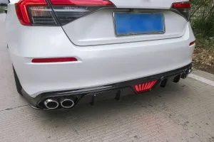Drs Tuning Civic 2022 Uyumlu 4 Egzoz Difüzör - Ledli - Görsel 4