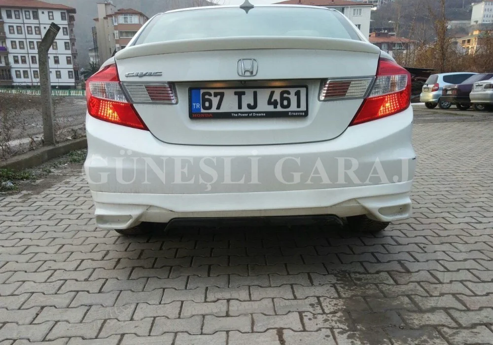 Honda Civic Uyumlu Fd6 Egzoz Görünümlü Difüzör