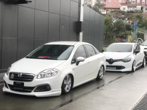 Fiat Linea 2007-2018 (Type 323) uyumlu Makyajlı Ön Ek modelleri DRS Tuning'de. Kaliteli malzeme, hızlı kargo ve güvenli alışverişle hemen inceleyin.