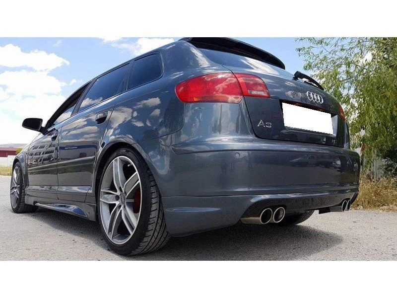 Drs Tuning Audi A3 Uyumlu 8P 2006-2012 Arka Ek (Plastik)