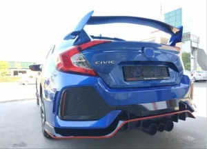 Honda Civic 2015-2021 (FC5) uyumlu Fc5 2016-2020 Type-R Arka Tampon Lıp modelleri DRS Tuning'de. Kaliteli malzeme, hızlı kargo ve güvenli alışverişle hemen