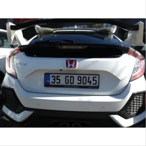 Drs Tuning Honda Civic Uyumlu Fc5 2016-2020 Arka Logo Kırmızı - Görsel 2