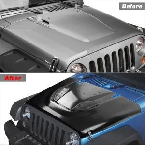 Drs Tuning Wrangler Jk Uyumlu 2007-2017 10. Yıl Kaput (Sac) - Görsel 4