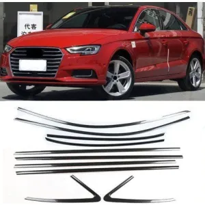 Audi A3 Uyumlu Sedan Cam Çerçevesi Kenar Çıtası Krom Tam Tur 2013+İthalDRS Tuning kalitesiyle tanışın! Özel olarak Audi  model araçlar için üretilen bu ürün, ot