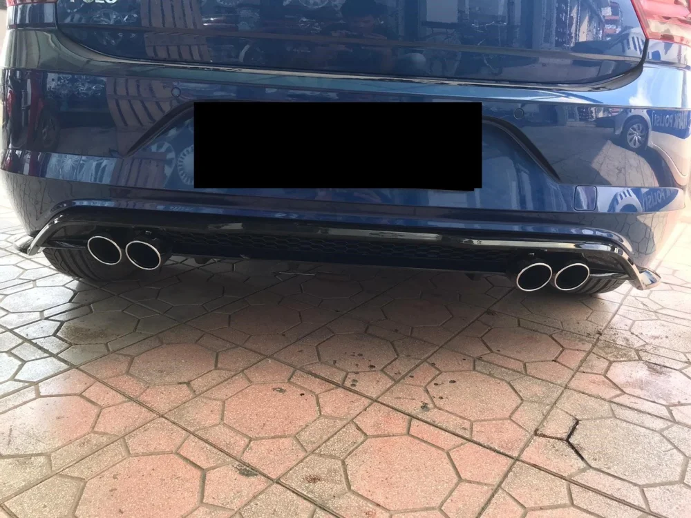Drs Tuning Polo Uyumlu Arka Tampon Eki Difüzör X Model (Plastik) -2018