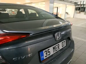 Drs Tuning Honda Civic Uyumlu Fc5 2016-2020 Işıksız Spoiler thumb 3