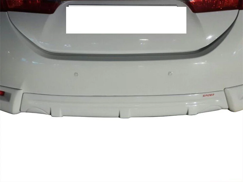 Corolla 11 Uyumlu E170 Arka Orta Tampon (Difüzör) Fiber 2014 Ve Sonrası