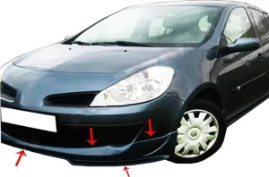 Renault Clio 2005-2012 (X85) uyumlu 3 Ön Tampon Altı Fiber 2005-2009 modelleri DRS Tuning'de. Kaliteli malzeme, hızlı kargo ve güvenli alışverişle hemen