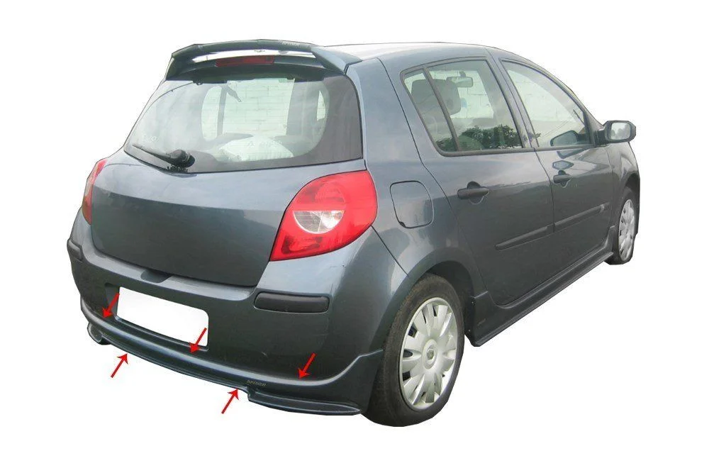 Renault Clio Uyumlu 3 Arka Tampon Altı Fiber 2005-2009