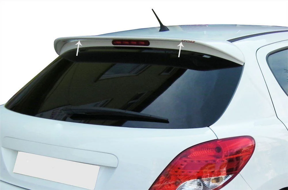 Drs Tuning Peugeot 207 Uyumlu Spoiler Cam Üstü Fiber 2006-2013