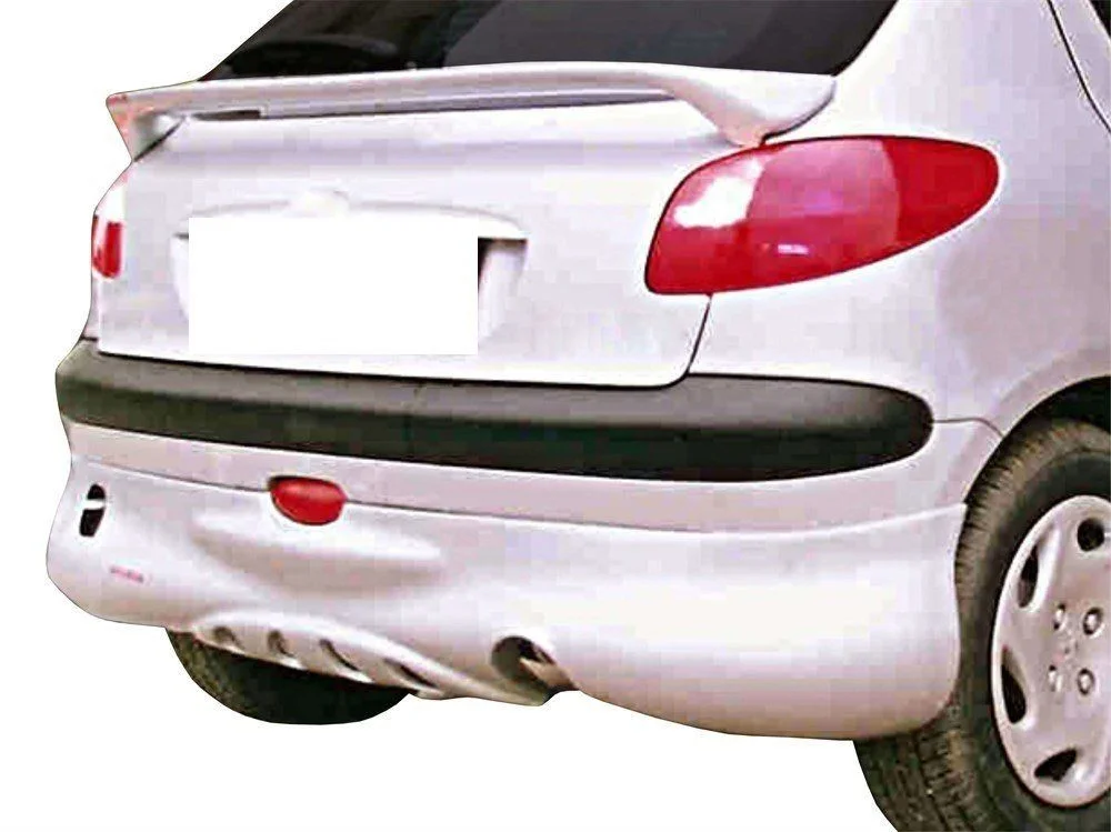 Drs Tuning Peugeot 206 Uyumlu Arka Tampon Altı Telli (3 Kapı) Fiber 1998-2012