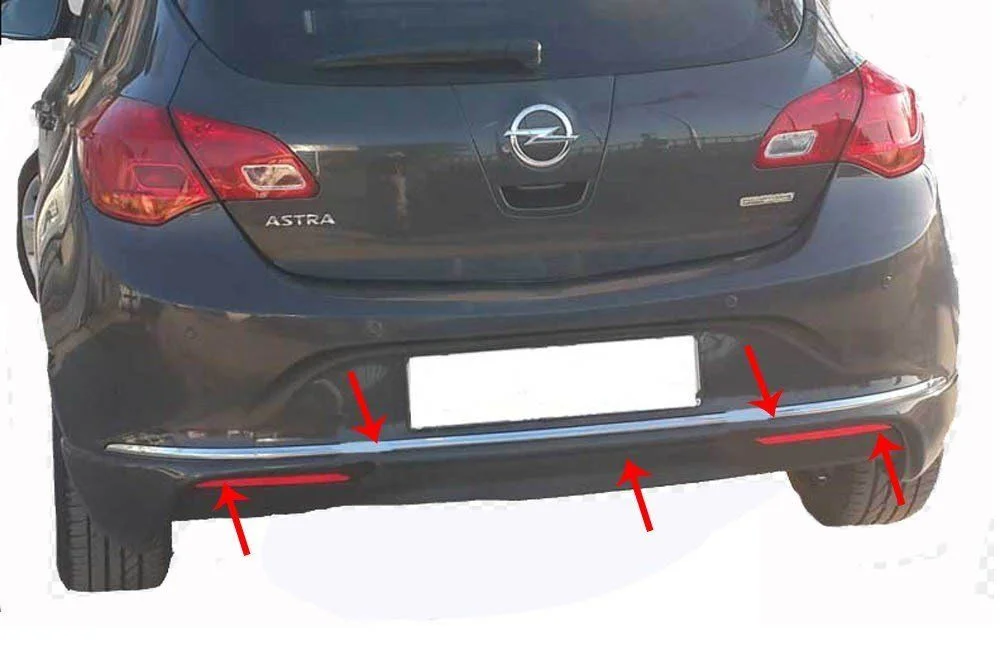 Opel Astra Uyumlu J Hatchback Arka Tampon Altı (Facelift) Fiber 2010 Ve Sonrası