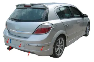 Opel Astra 2004-2009 (H) uyumlu H Hatchback Arka Tampon Altı Fiber 2004 Ve Sonrası modelleri DRS Tuning'de. Kaliteli malzeme, hızlı kargo ve güvenli