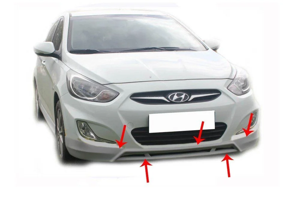 Hyundai Accent Uyumlu Blue Rb Ön Tampon Altı Fiber 2011 Ve Sonrası