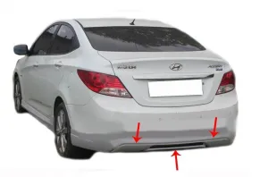 Hyundai Accent Blue 2011-2017 (RB) uyumlu Accent Blue Rb Arka Tampon Altı Fiber 2011 Ve Sonrası modelleri DRS Tuning'de. Kaliteli malzeme, hızlı kargo ve