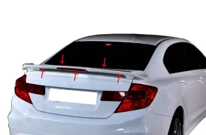 Honda Civic 2011-2015 (FB7) uyumlu 9 Spoiler Bagaj Yüksek (Işıklı) Fiber 2012-2015 modelleri DRS Tuning'de. Kaliteli malzeme, hızlı kargo ve güvenli