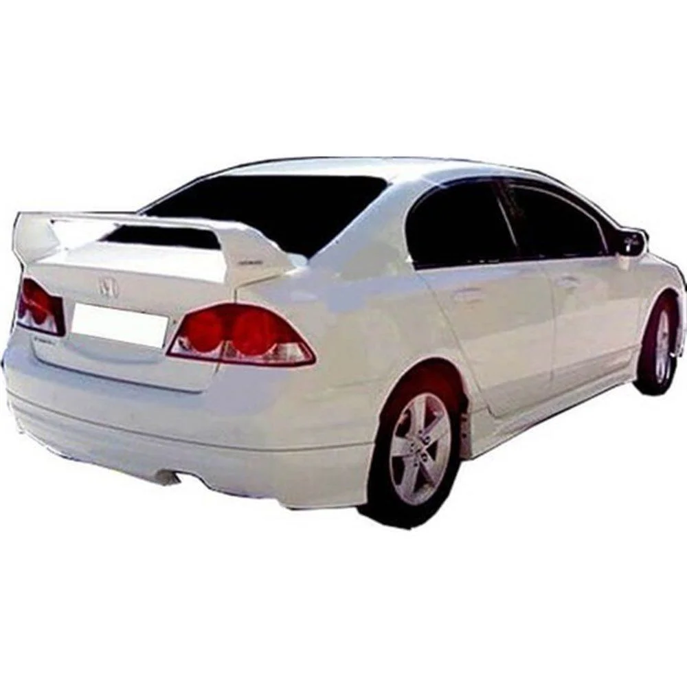 Honda Civic Uyumlu 7 Spoiler Bagaj Yüksek (Işıklı) Fiber 2001-2005