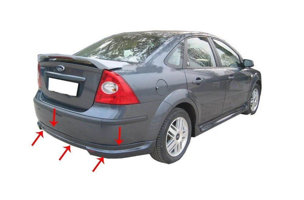 Focus Uyumlu 2 Sedan Arka Tampon Altı Fiber 2005-2007