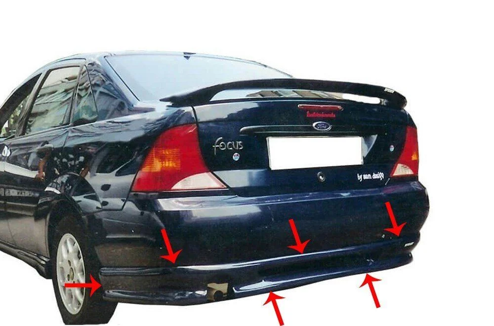 Focus Uyumlu 1 Sedan Arka Tampon Altı Fiber 1998-2005