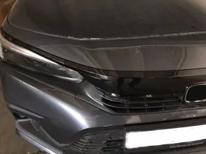 Drs Tuning 2022 Civic Uyumlu Panjur Kaplama - Piano Black 3 Parça - Görsel 3