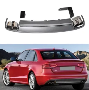 Drs Tuning Drs Tuning Audi A4 Uyumlu 2009-2011 S4 Difüzör Ve Egzoz Seti - Görsel 2