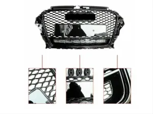 Drs Tuning Drs Tuning Audi A3 Uyumlu 2013-2016 Panjur Rs3 Siyah - Quatro Yazılı - Görsel 2