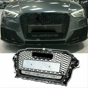 Drs Tuning Drs Tuning Audi A3 Uyumlu 2013-2016 Panjur Rs3 Siyah - Quatro Yazılı - Görsel 3