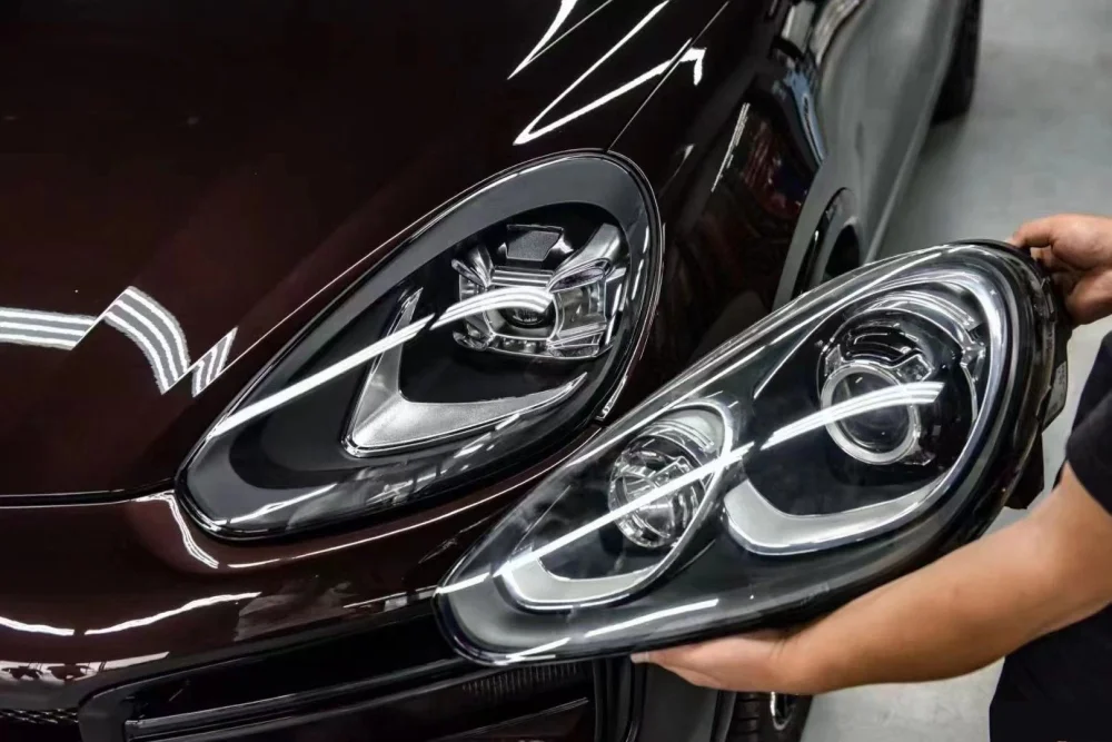 Drs Tuning Cayenne 2014-2017 Uyumlu Facelift LED Far (2018+ Görünüm)
