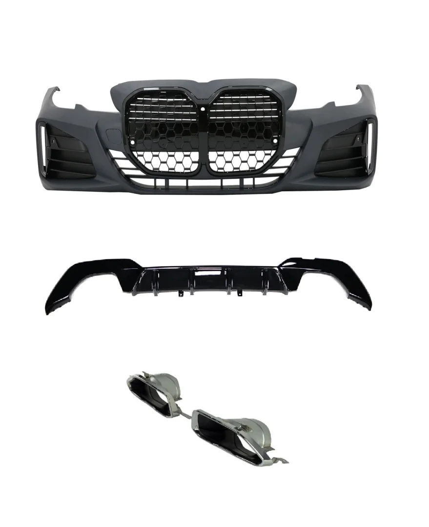 Drs Tuning Bmw 3 Uyumlu Serisi G20 İçin G22 Dönüşüm Body Kit (Piano Black Çerçeveli)