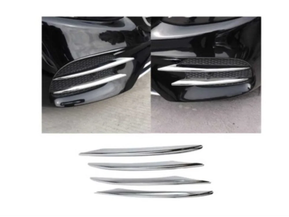 Drs Tuning Mercedes W205 Uyumlu 2019+ Sis Kasları 4 Parça (Sis Bıçakları) (Krom)