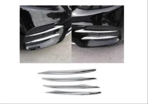 Drs Tuning Mercedes W205 Uyumlu 2019+ Sis Kasları 4 Parça (Sis Bıçakları) (Krom) - Görsel 2