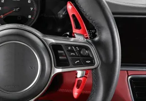 Drs Tuning Porsche Panamera Uyumlu 2017+/Macan 2014+/Cayenne 2015+ / 718 2016+ / 911 2016+ Paddle Shift Kırmızı - Görsel 2