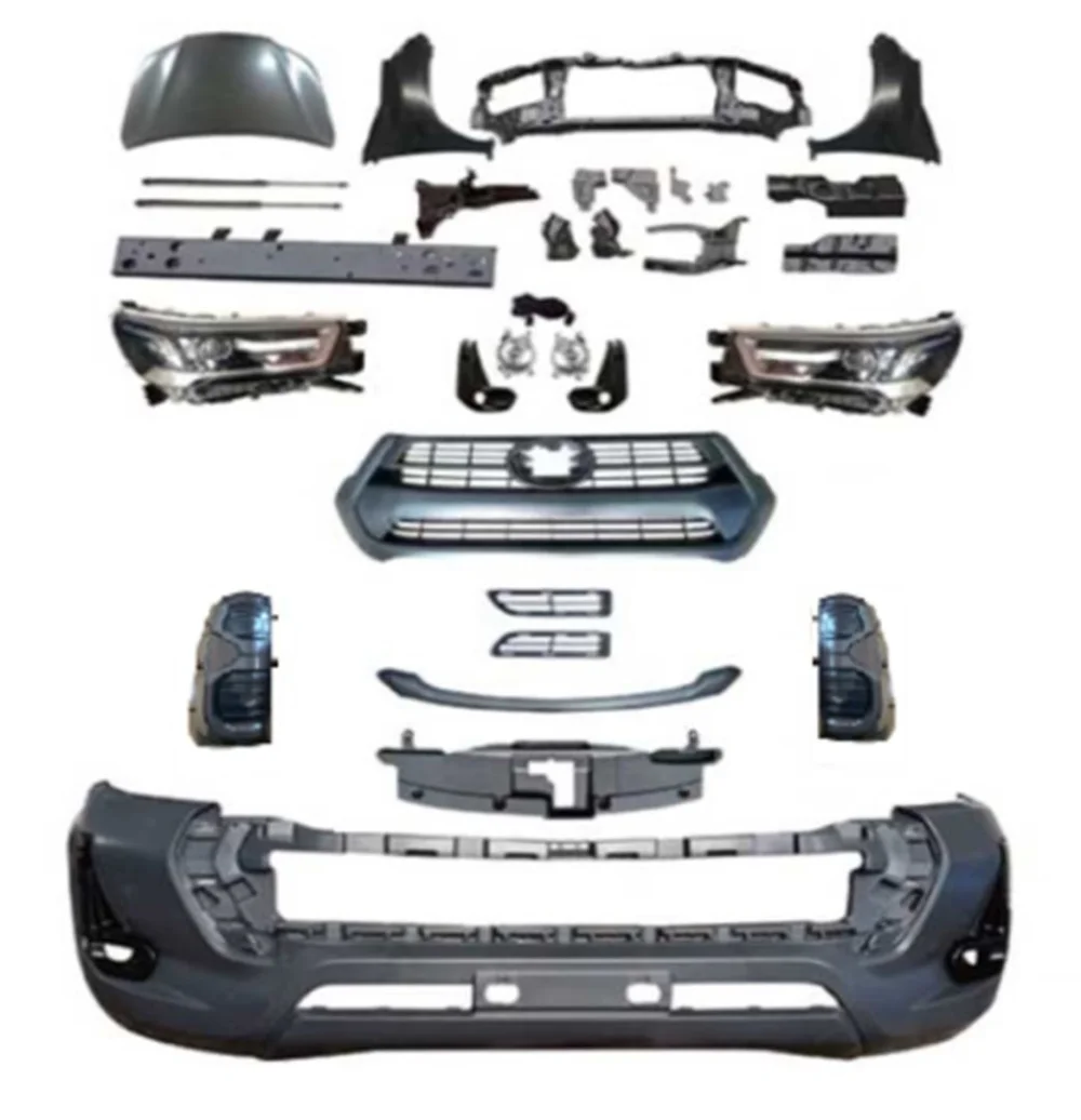 Drs Tuning Toyota Hilux Uyumlu Vigo(2004-2015) Yeni Kasa Dönüşüm 2021 Revo Body Kit - Full Set