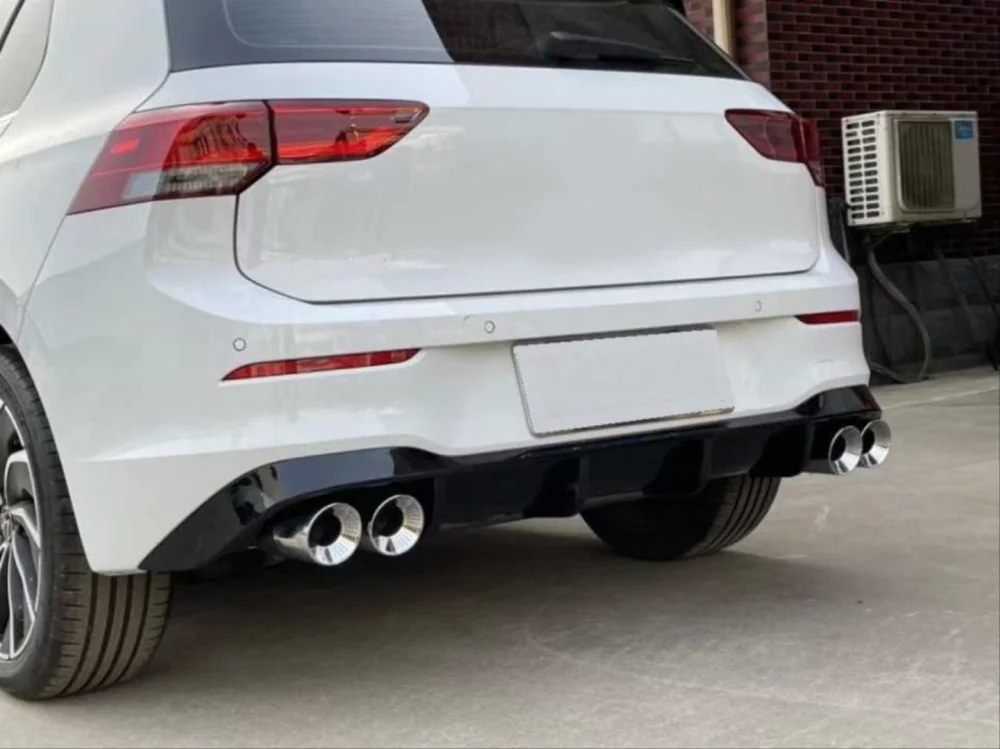 Drs Tuning Drs Tuning Golf Uyumlu 8 ''R'' Difüzör (Piano Black) - 4 Egzoz (Life Style İmpression Paket İçin)